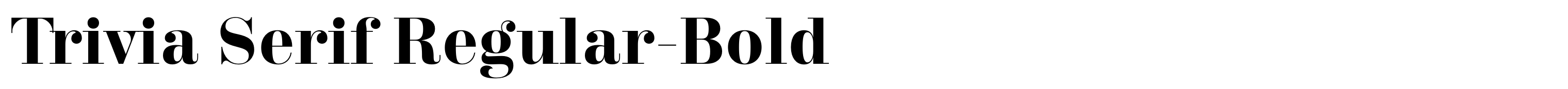 Trivia Serif Regular-Bold